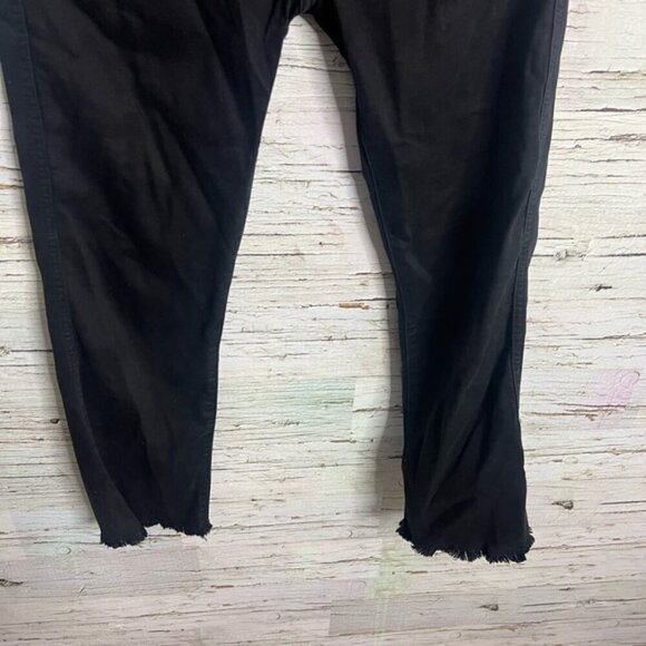 7 For All Mankind B(air) High Rise Cropped Boot Cut Jeans black size 29 - Picture 2 of 8